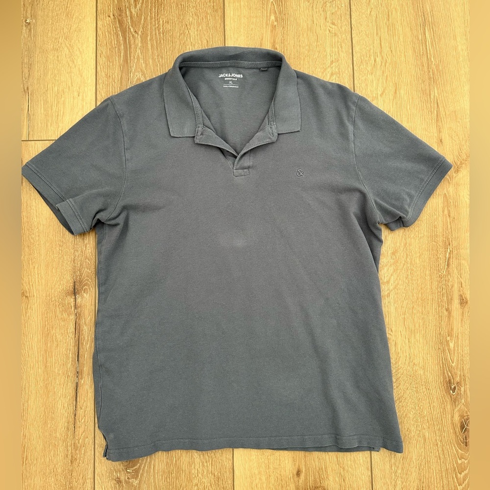 Jack & Jones Men's Charcoal Polo Shirt